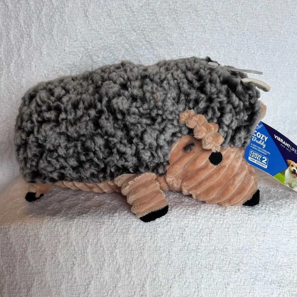 New with tags Cozy Buddy dog toy hedgehog